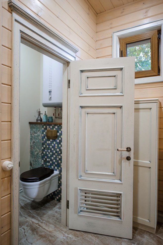 Door to the bathroom