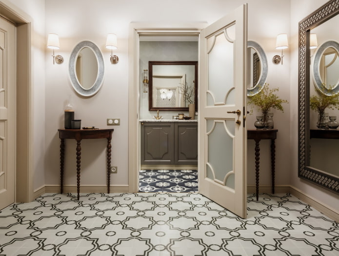 Bathroom door facing out