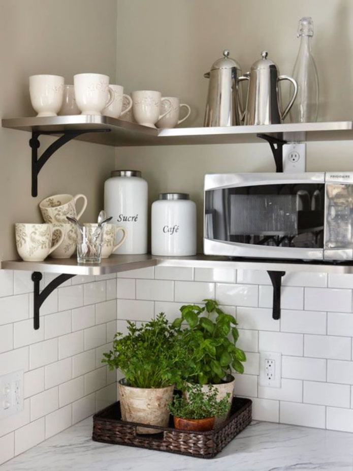 Metal shelf
