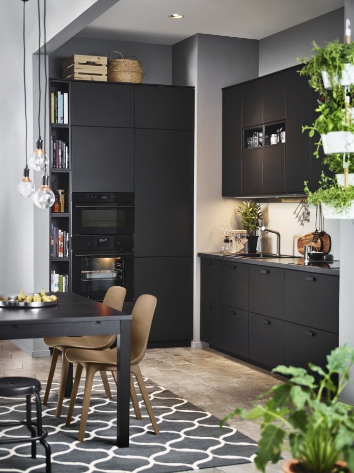 ikea dark kitchen