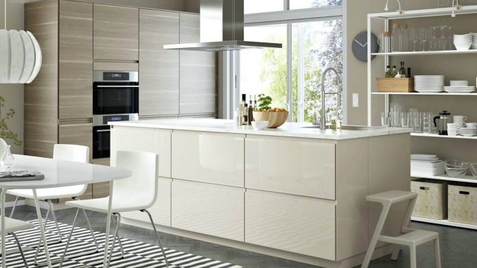 ikea kitchen with mortise handles