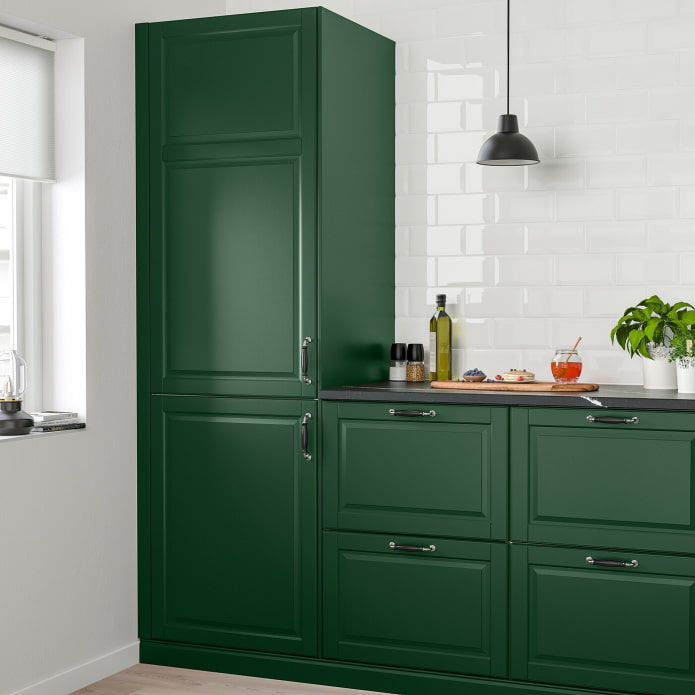 green kitchen budbin