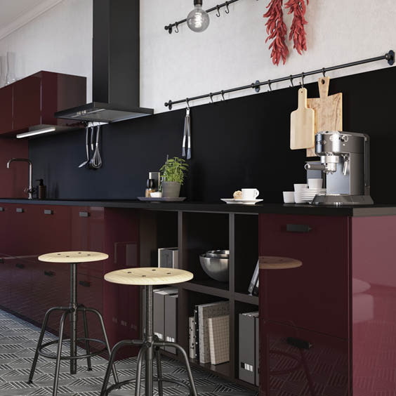 colored kitchen ikea