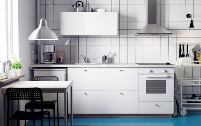 cheap white kitchen