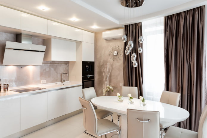 color palette of the kitchen in the modern style