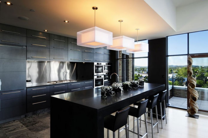 color palette of the kitchen in the modern style