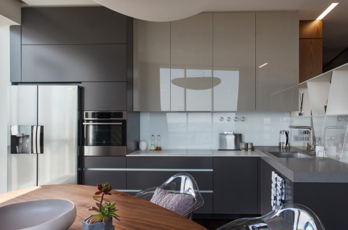 set in the interior of the kitchen in the Art Nouveau style