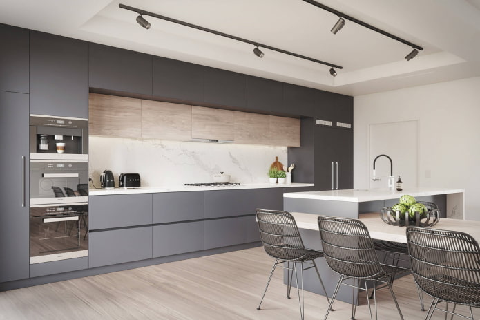 color palette of the kitchen in the modern style