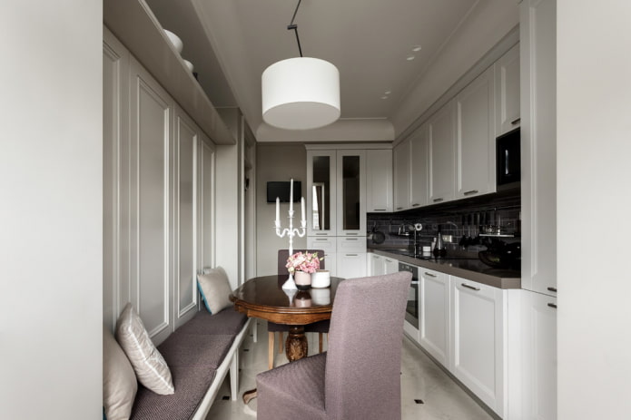 kitchen in neoclassical style