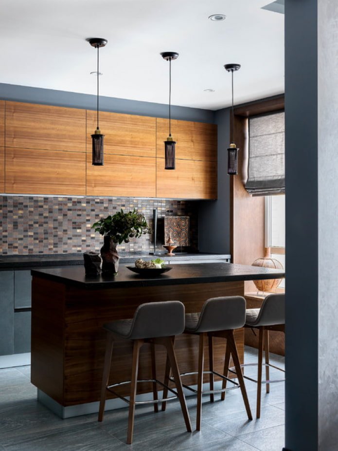 kitchen with island