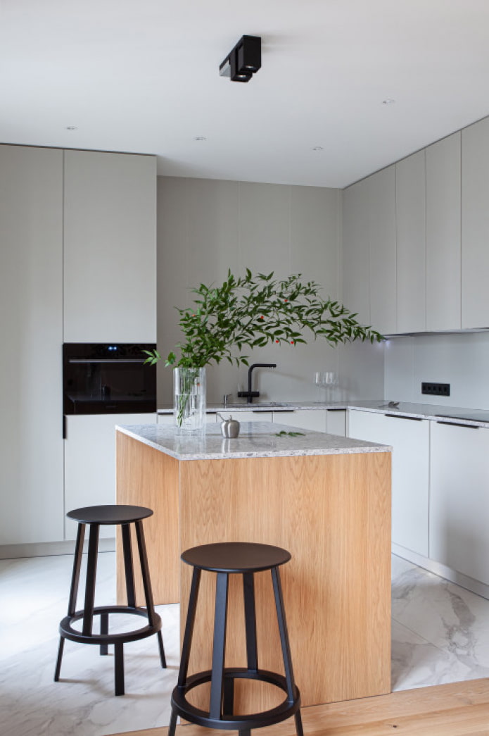kitchen with island