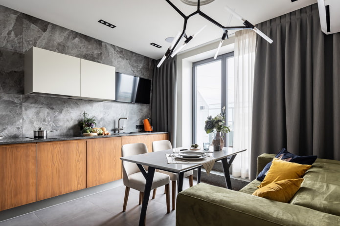 sofa in the kitchen