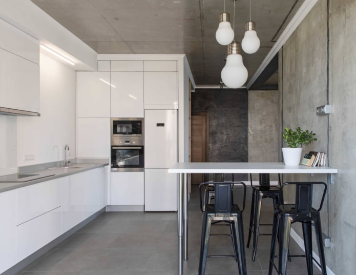 loft style kitchen