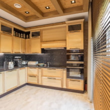 How to arrange a kitchen of 13 sq m?-0