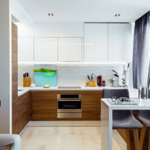 How to arrange a kitchen of 13 sq m?-1