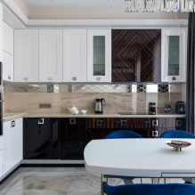 How to arrange a kitchen of 13 sq m?-2