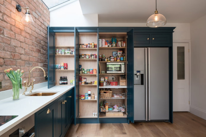 refrigerator niche in the cabinet
