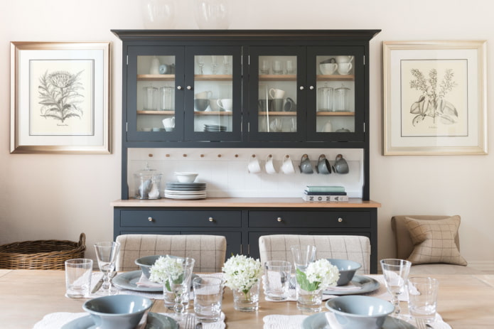 cupboard in the dining room