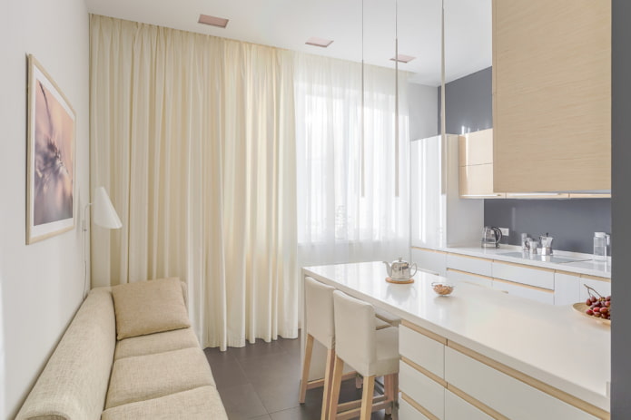 kitchen-living room interior design