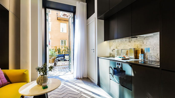 Built-in appliances in the kitchen