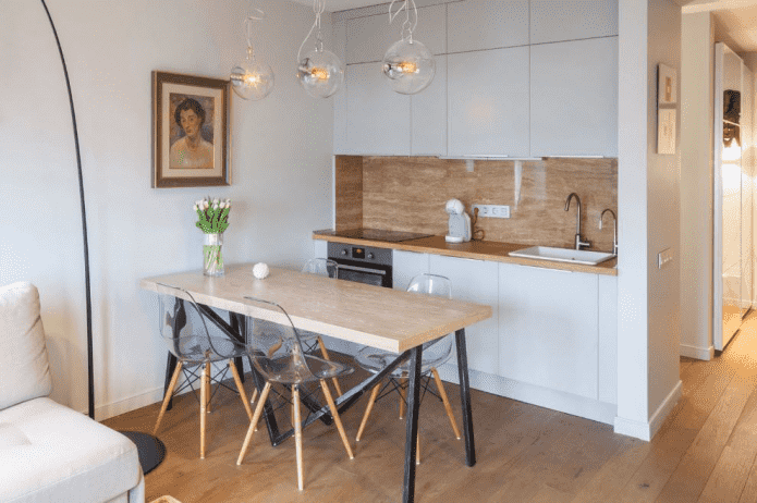 Kitchen in the style of minimalism