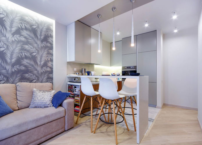 kitchen-living room
