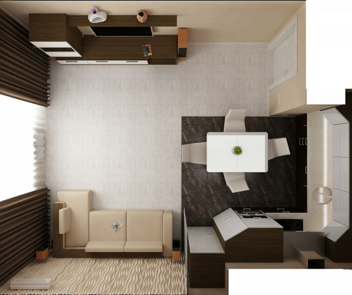 Sofa in the corner