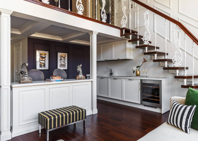 Staircase in the living room