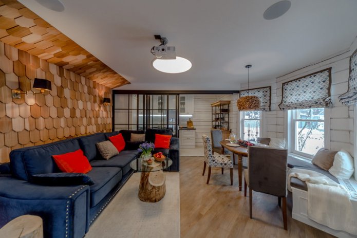living room decoration in the interior of the house