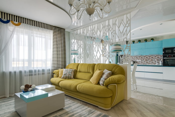 kitchen-living room interior design