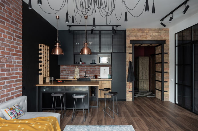 spacious loft-style studio