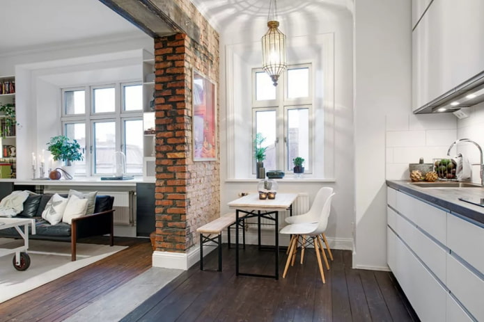 combining kitchen with living room