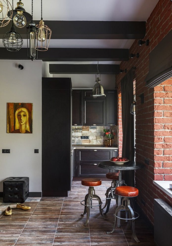 kitchen in a niche