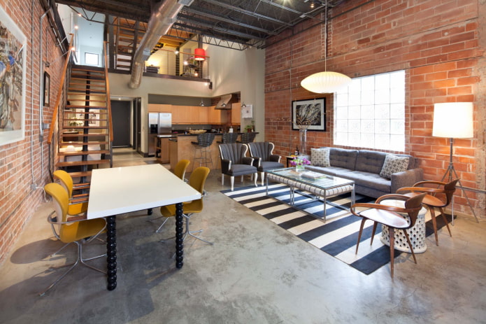 home decor in loft style