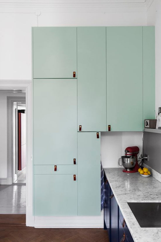 leather handles for the kitchen