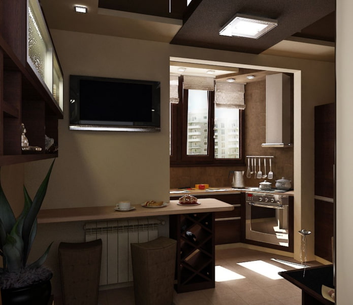 kitchen on the loggia