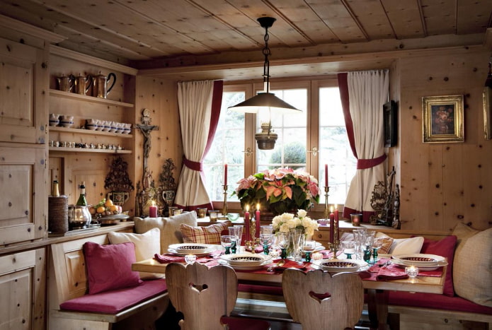 wooden furniture for a dacha