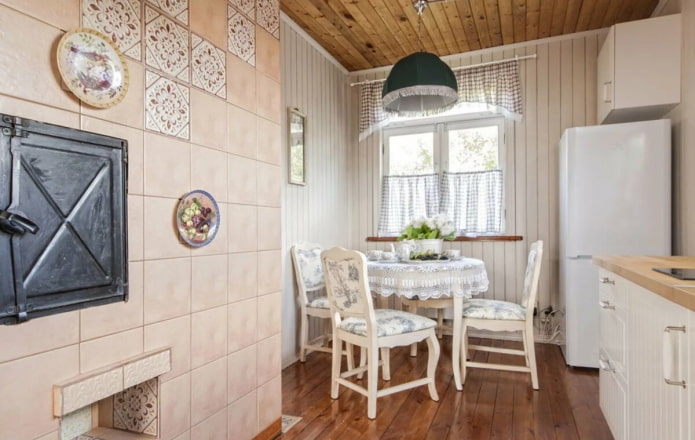 country kitchen with a stove