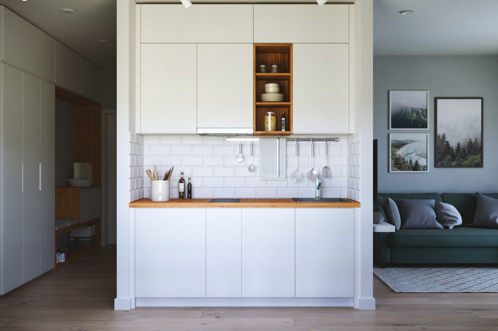 Kitchen-niche in the apartment
