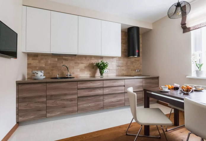 wood-like kitchen from mdf