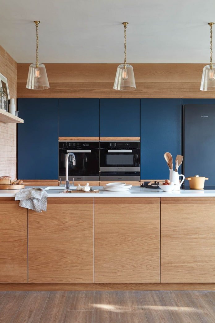 black appliances in the kitchen