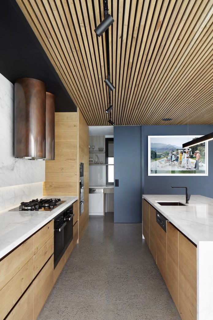 modern wooden kitchen