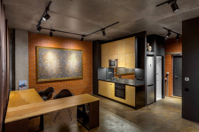 loft style kitchen