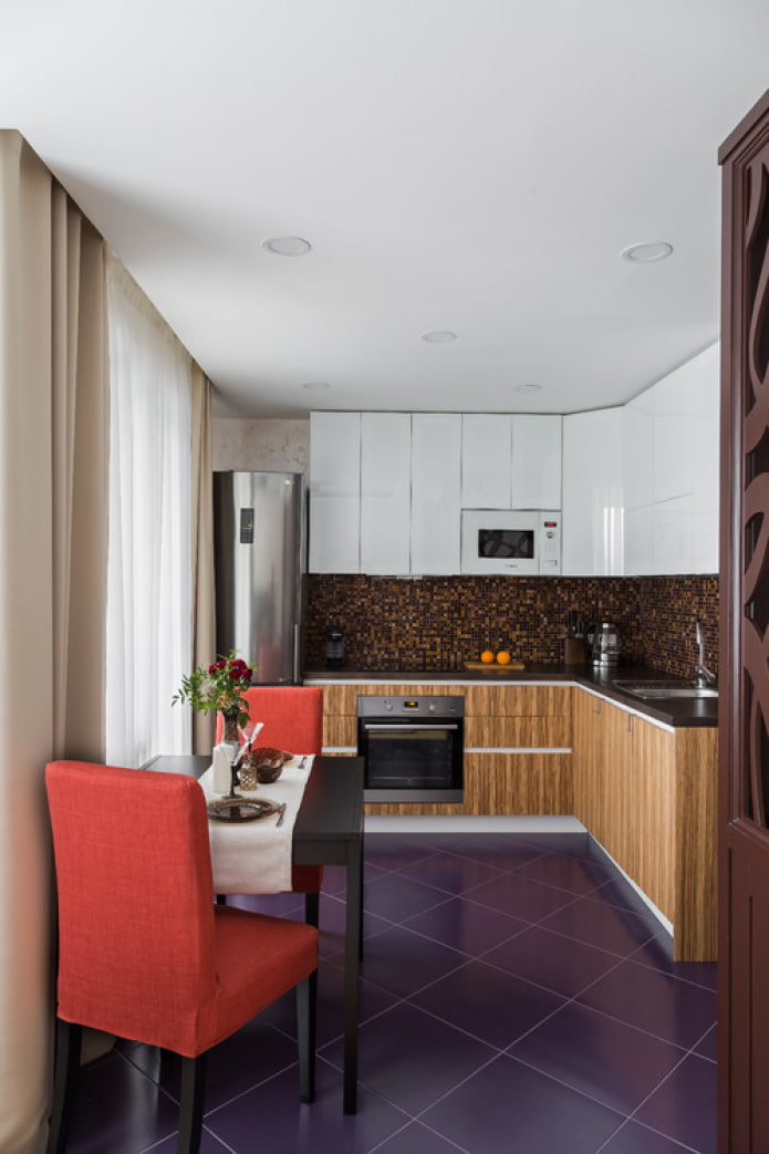 kitchen-living room design
