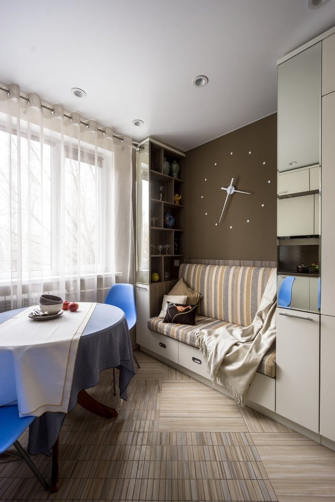 mini-sofas in the kitchen interior