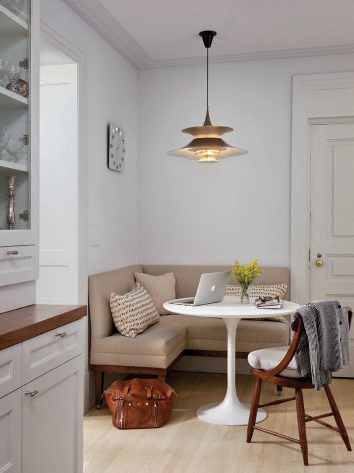 mini-sofas in the kitchen interior