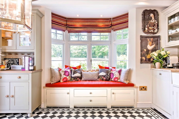 Red sofa