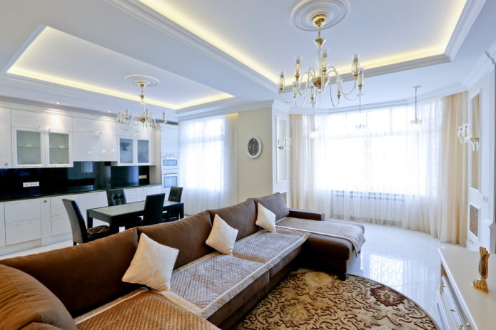Bay window in the living room area