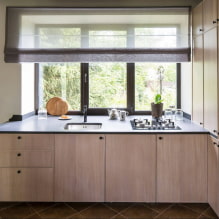 How to arrange a kitchen with a sink by the window?-2