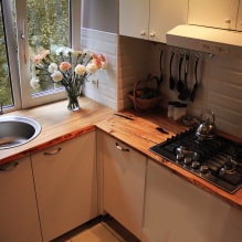 How to arrange a kitchen with a sink by the window?-3